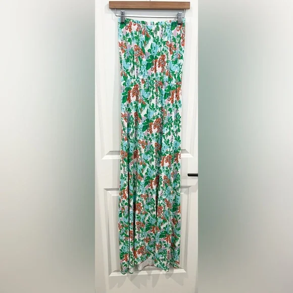 Lilly Pulitzer Marlisa Mini Bee In Your Bonnet Floral Jersey Maxi Dress Women XS - Picture 4 of 11